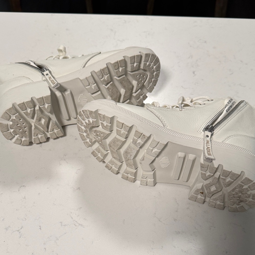 Palladium White Combat Boots - Picture 6 of 7